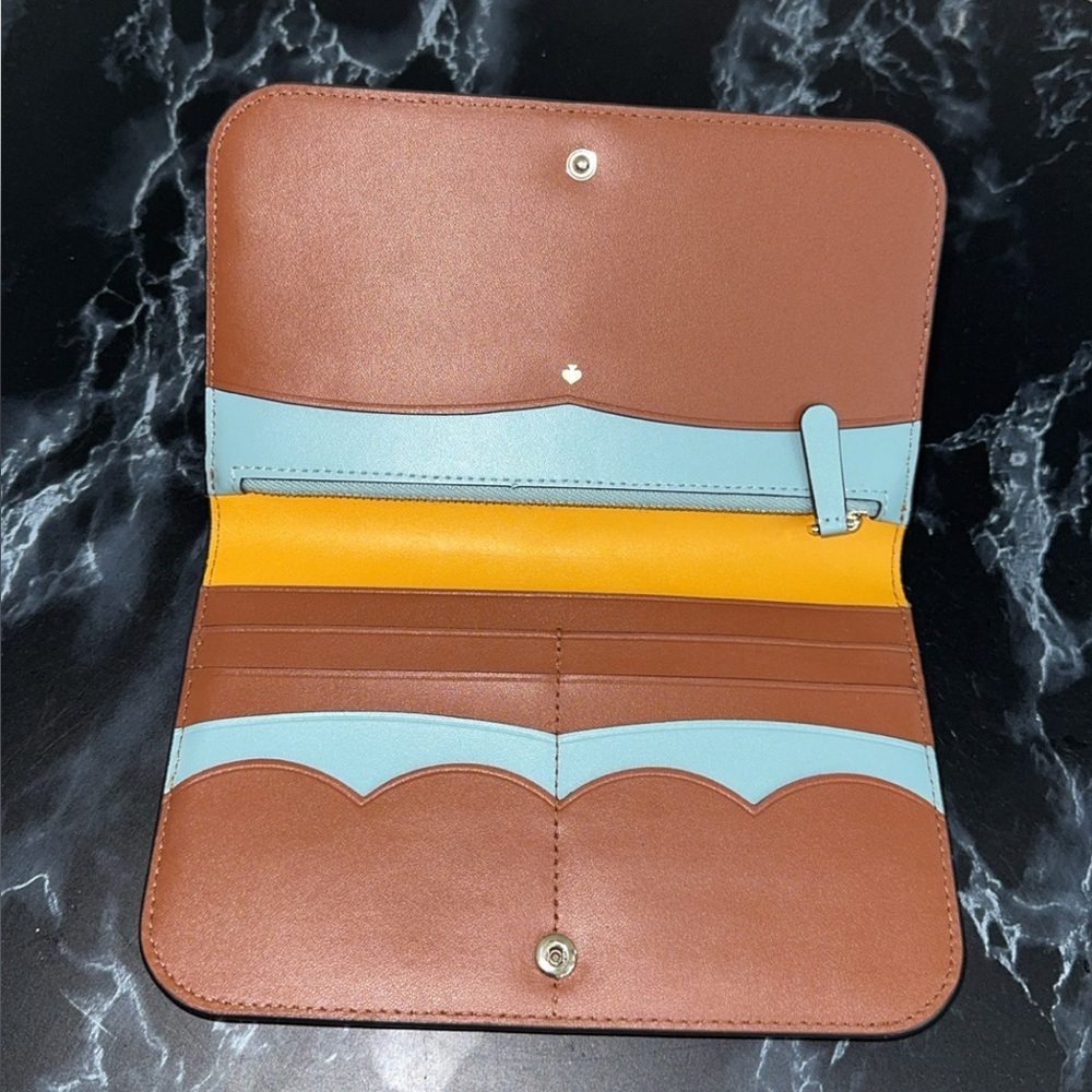 KATE SPADE Nadine Patchwork MED Clutch Wallet AUTHENTIC - Picture 7 of 13